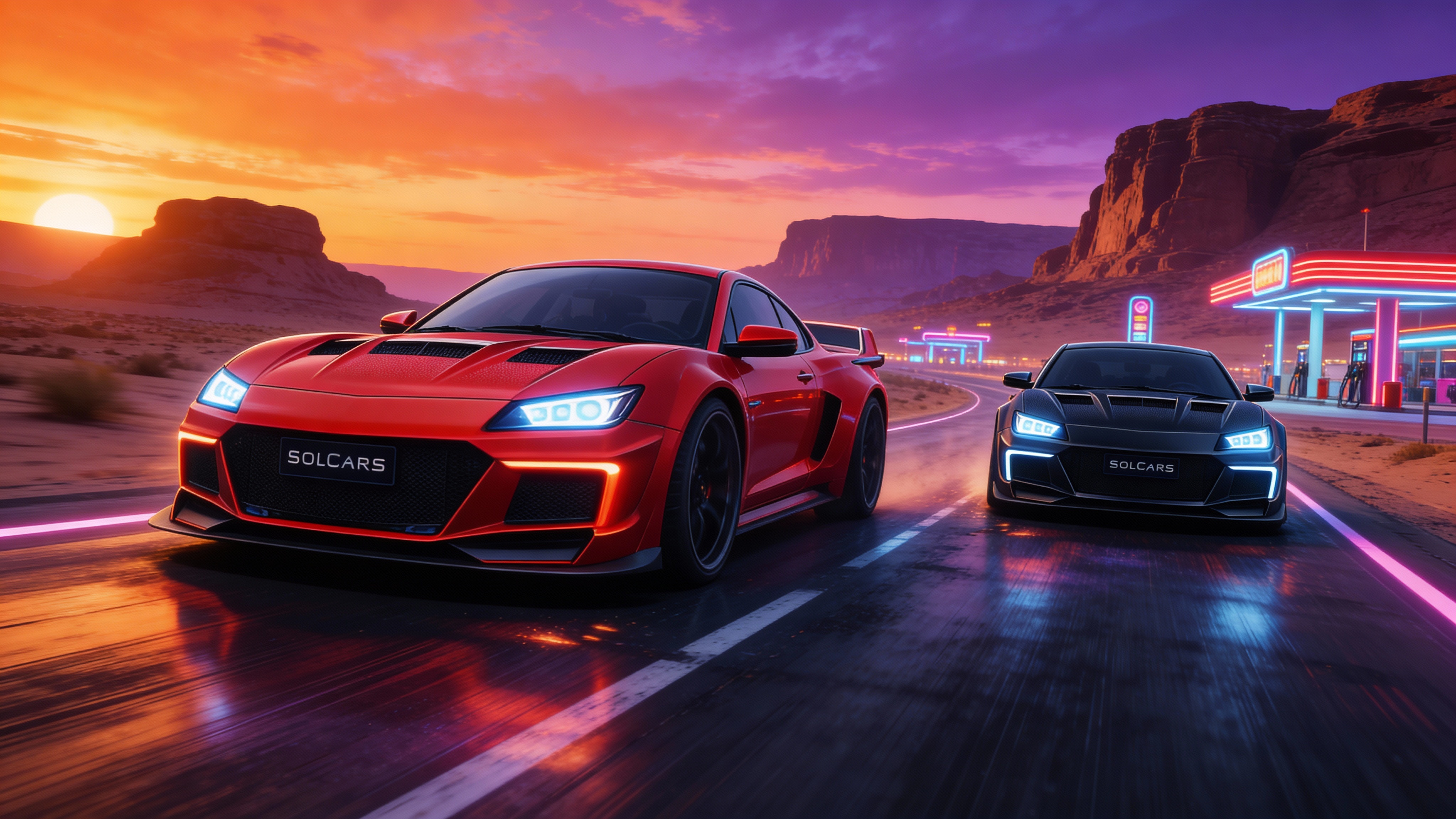 SolCars racing scene